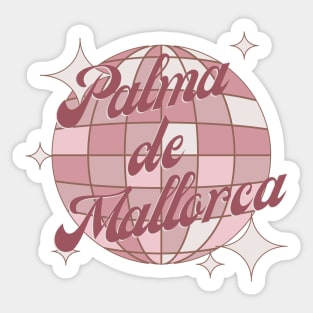 Palma de Mallorca España Spain Retro Vintage party Sticker